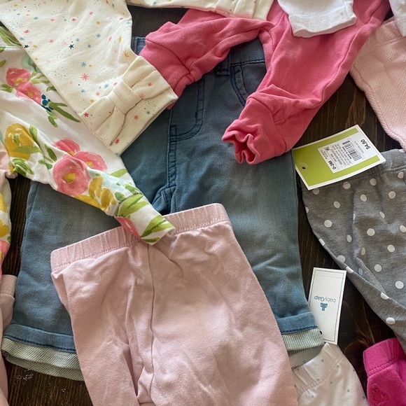 BABY GIRL 0-3 mos! 💗33 items(31 pants/2 diaper covers) 💗at least 10 are NWT! - Picture 7 of 11
